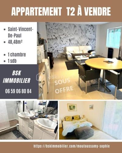 APPARTEMENT T2 48 M2 TERRASSE  SAINT VINCENT DE PAUL