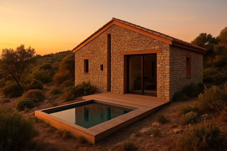 MAISON  CONTEMPORAINE BORD DE MER BONIFACIO