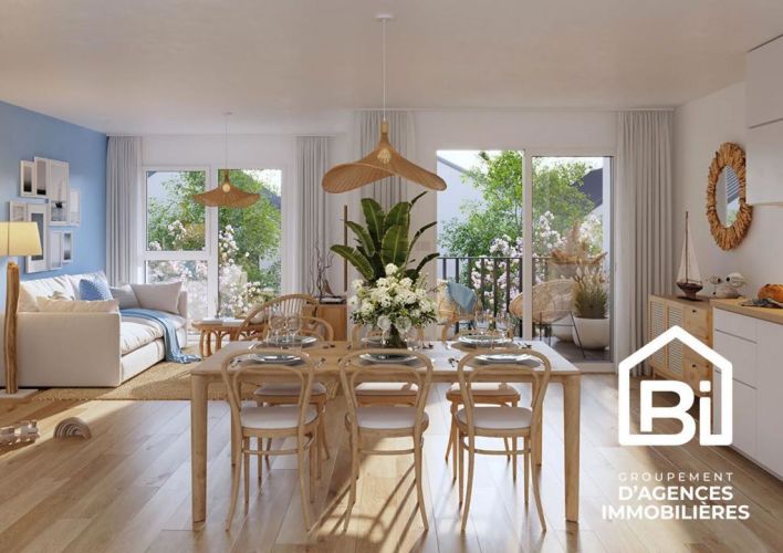 APPARTEMENT NEUF  64 M2 BORD DE MER LION SUR MER