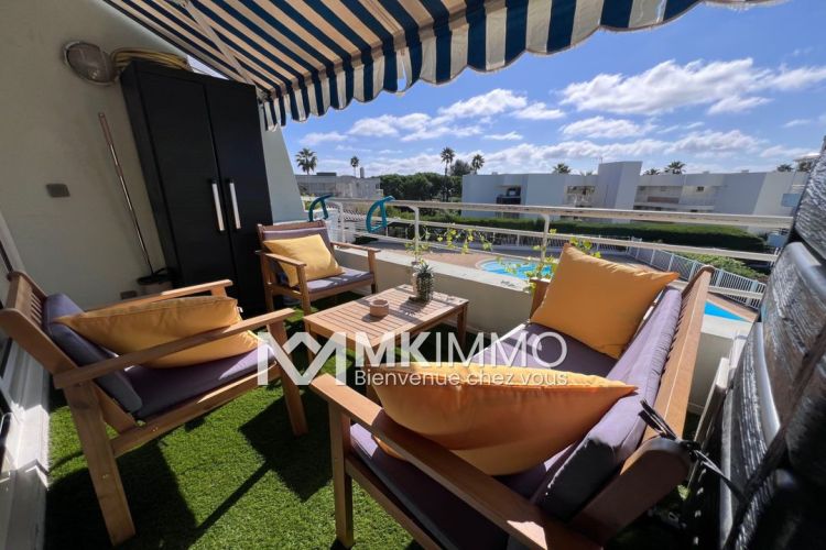 APPARTEMENT NEUF T2 31 M2 TERRASSE PLAGE à PIED VILLENEUVE LOUBET