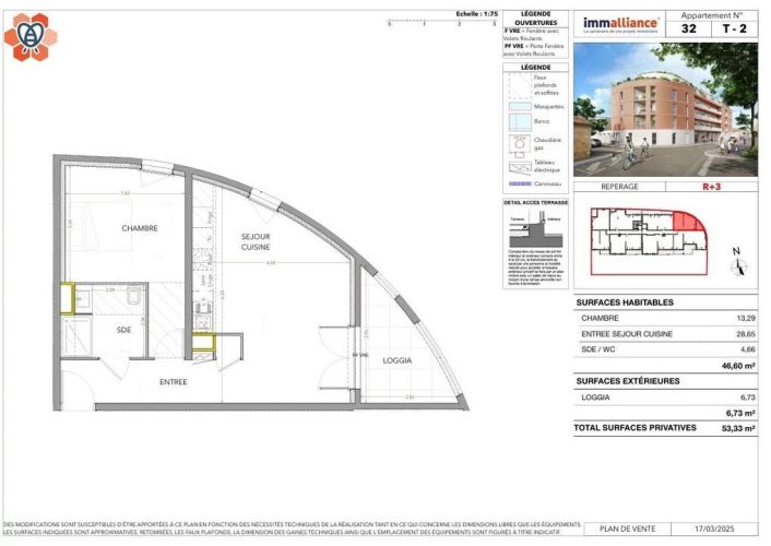 APPARTEMENT T2 46 M2 BORD DE MER MIRAMAS