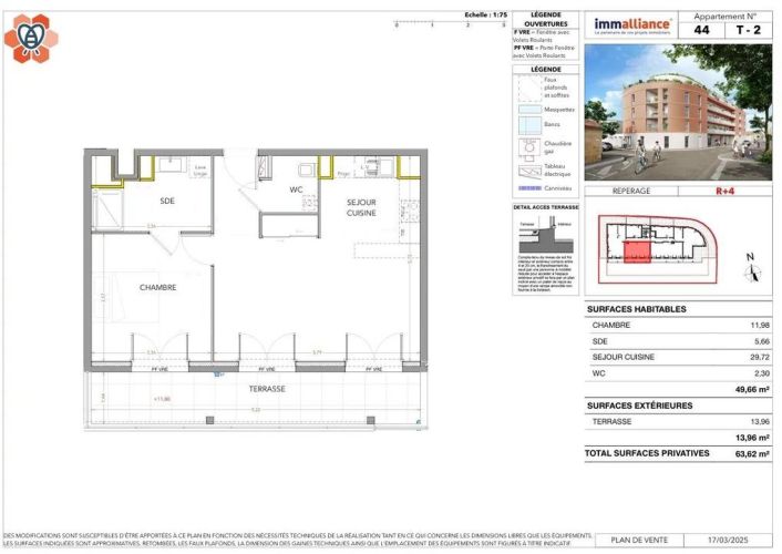 APPARTEMENT T2 49 M2 TERRASSE BORD DE MER MIRAMAS