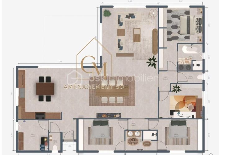 MAISON  5 PIECES 154 M2 BORD DE MER VIC LA GARDIOLE