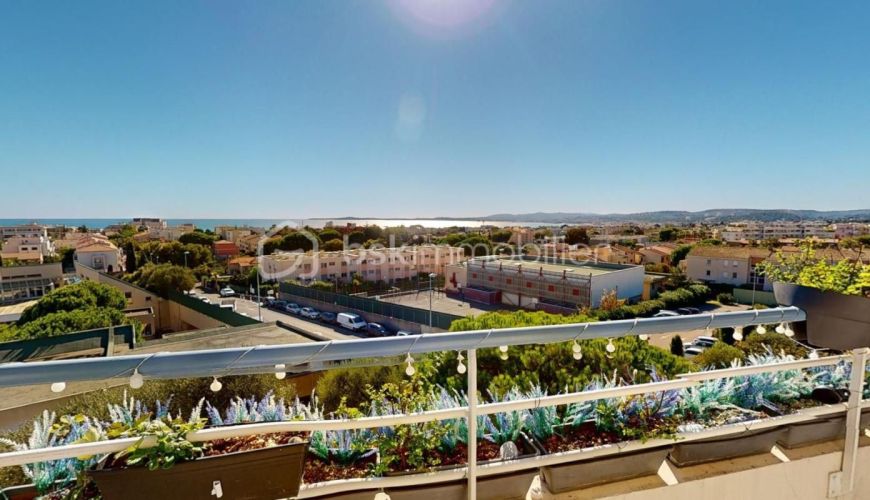 APPARTEMENT T4 92 M2 TERRASSE VUE MER SAINT LAURENT DU VAR