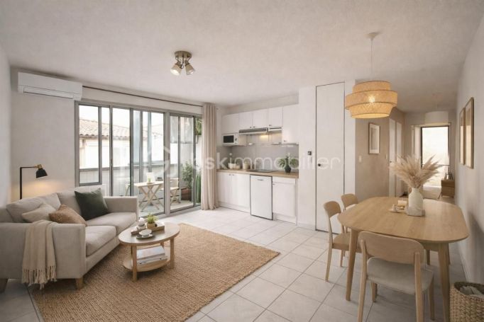 A louer APPARTEMENT T2 28 M2 TERRASSE BORD DE MER BALARUC LES BAINS