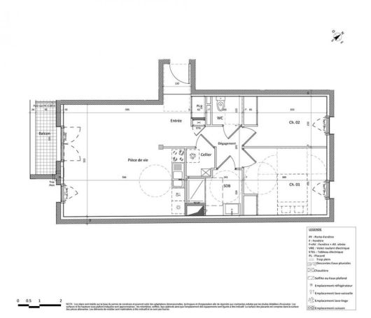 A louer APPARTEMENT NEUF T3 65 M2  NANTES