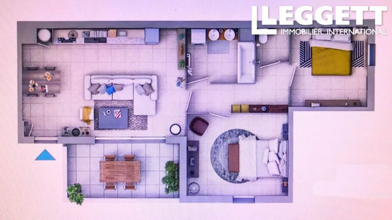A louer APPARTEMENT NEUF T3 7 M2  NIMES