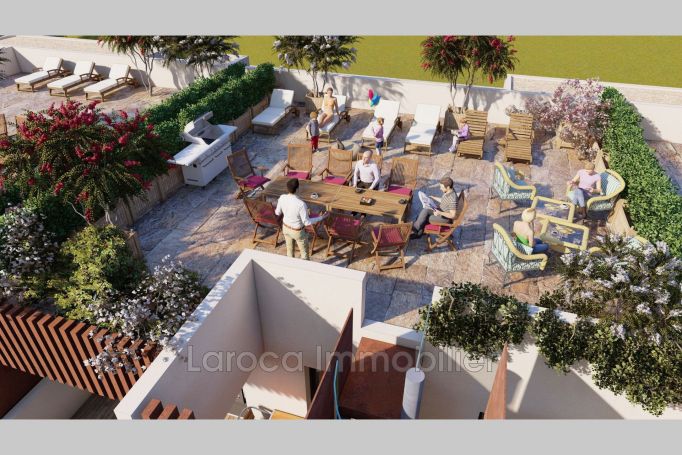 A vendre APPARTEMENT DE PRESTIGE NEUF T4 97 M2 TERRASSE PIEDS DANS L'EAU BANYULS SUR MER Front de mer
