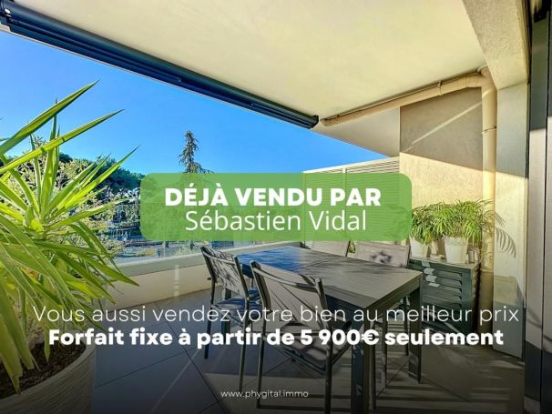 A louer APPARTEMENT T3 69 M2 TERRASSE VUE MER ANTIBES