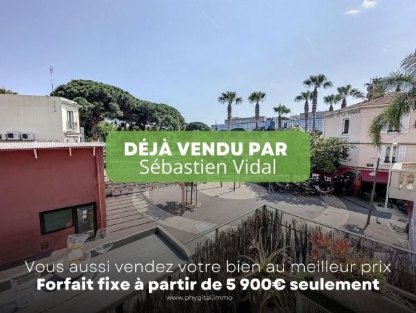 A louer APPARTEMENT T2 46 M2 TERRASSE BORD DE MER JUAN LES PINS