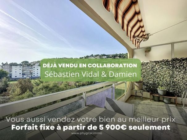 A louer APPARTEMENT DE PRESTIGE T3 69 M2 TERRASSE BORD DE MER MANDELIEU LA NAPOULE