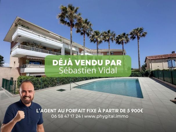 A louer APPARTEMENT DE PRESTIGE T3 66 M2 TERRASSE BORD DE MER ANTIBES