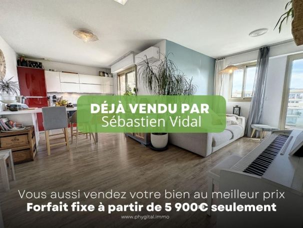 A louer APPARTEMENT T2 42 M2 TERRASSE VUE MER SAINT LAURENT DU VAR