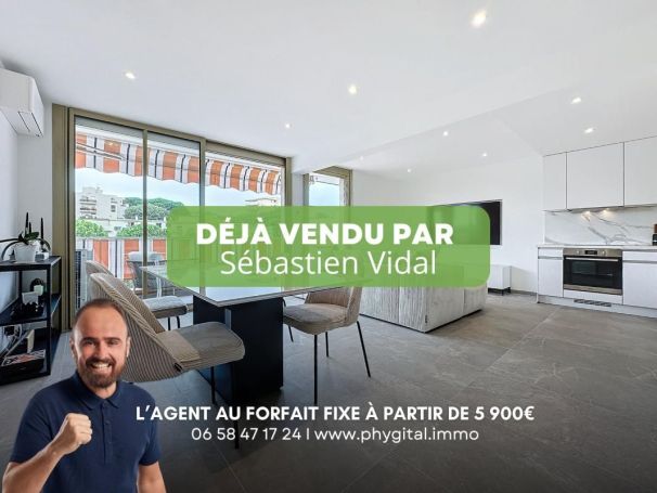 A louer APPARTEMENT T3 72 M2 TERRASSE BORD DE MER ANTIBES