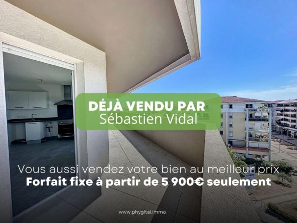 A louer APPARTEMENT T3 56 M2 TERRASSE BORD DE MER ANTIBES