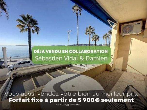 A louer STUDIO  38 M2 TERRASSE VUE MER JUAN LES PINS