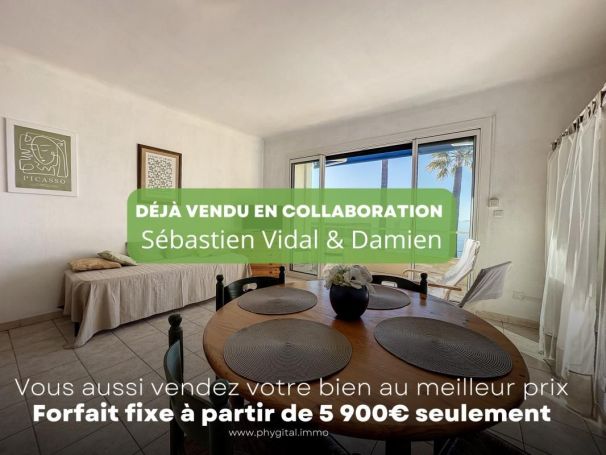 A louer STUDIO  38 M2 TERRASSE VUE MER JUAN LES PINS