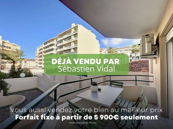 A louer APPARTEMENT T2 48 M2 BORD DE MER JUAN LES PINS