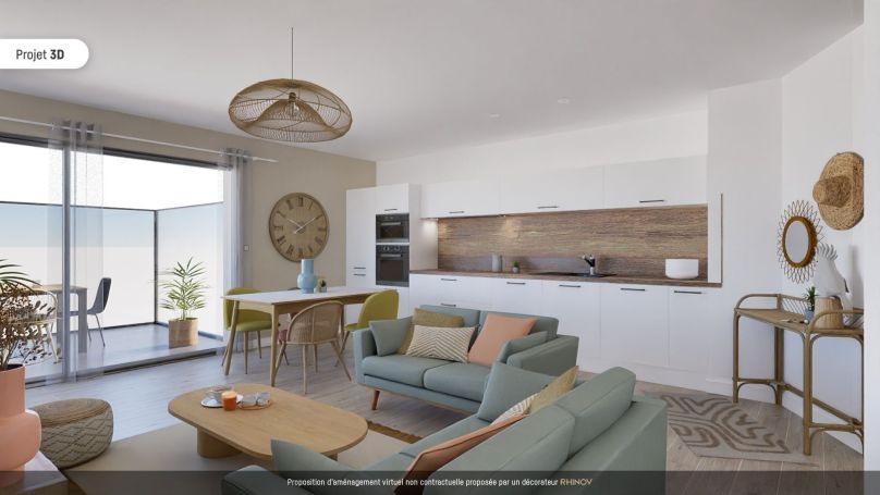 A louer APPARTEMENT NEUF T3 60 M2 TERRASSE BORD DE MER LA PALMYRE