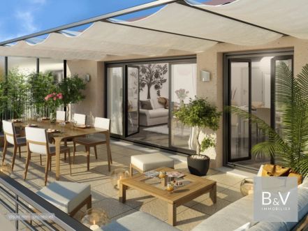 Appartement d'exception 4 PIECES 100 m² DERNIER ETAGE vue mer  VILLEUNEUVE LOUBET