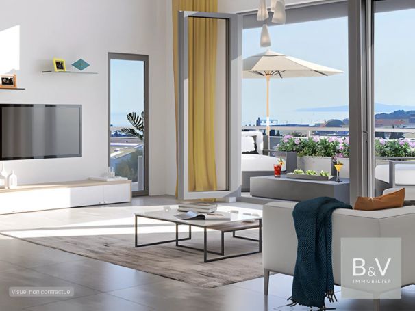 A vendre Appartement T3 64 M² vue mer VILLEUNEUVE LOUBET
