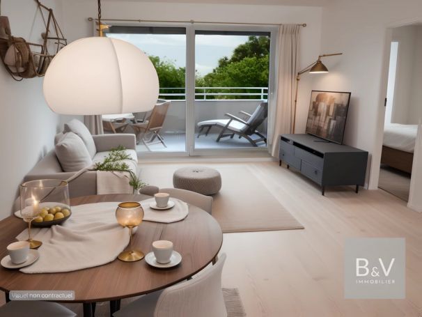 A vendre Appartement T2 49 M² VUE MER VILLAUNEUVE LOUBET