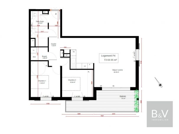 A vendre APPARTEMENT DE PRESTIGE T3 70 M2 TERRASSE BORD DE MER BIDART