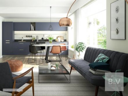 Appartement 2 pièces de 50 m² avec jardin  