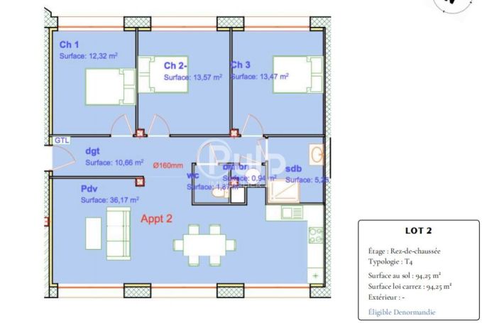 A louer APPARTEMENT T4 94 M2 BORD DE MER BOULOGNE SUR MER