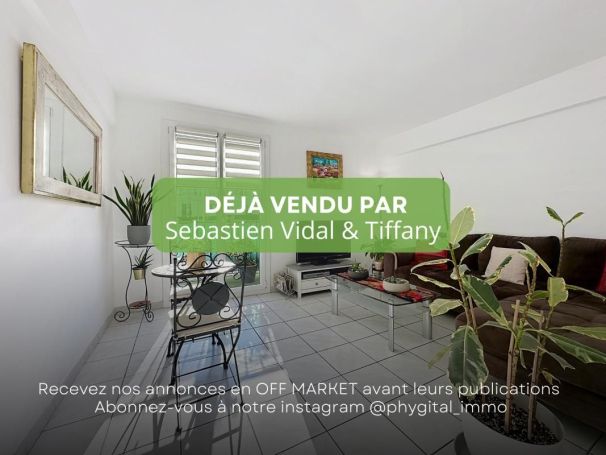 A louer APPARTEMENT T2 44 M2 BORD DE MER VALLAURIS