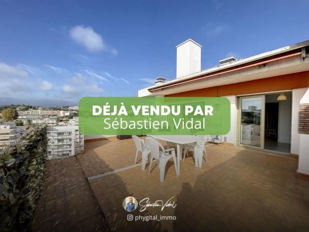 A louer APPARTEMENT T2 59 M2 TERRASSE BORD DE MER CAGNES SUR MER