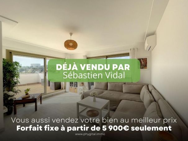 A louer APPARTEMENT T2 59 M2 TERRASSE BORD DE MER CAGNES SUR MER