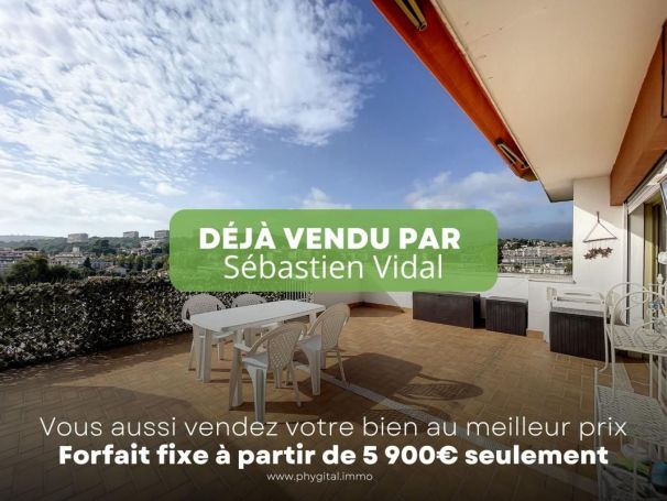 A louer APPARTEMENT T2 59 M2 TERRASSE BORD DE MER CAGNES SUR MER