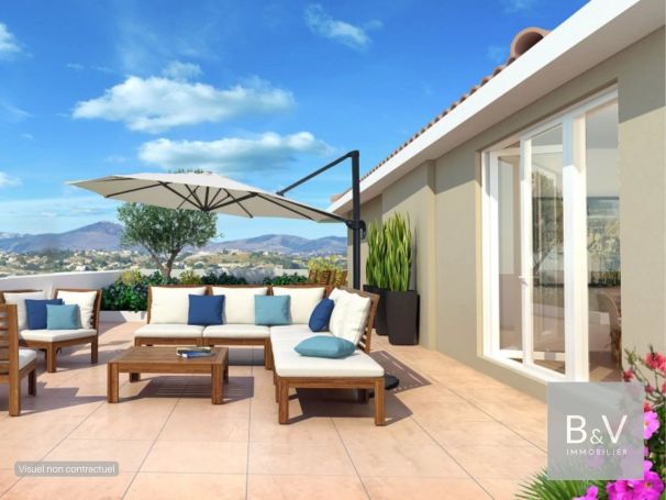 A vendre Superbe APPARTEMENT T4 88 M² dernier Etage vue mer VILLENEUVE LOUBET