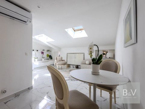 A vendre appartement T2 de 40 m² DERNIER ETAGE carre d'or NICE