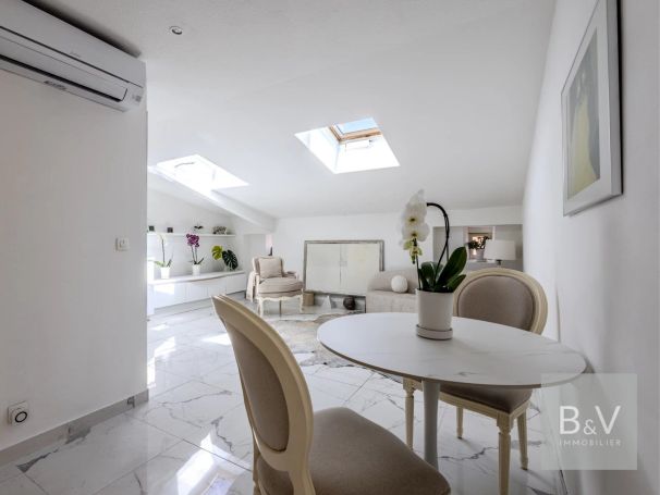 A vendre appartement T2 de 40 m² DERNIER ETAGE carre d'or NICE