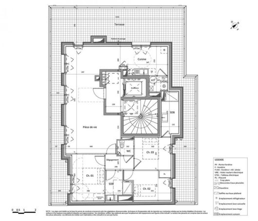 A louer APPARTEMENT T4 94 M2 TERRASSE  NANTES