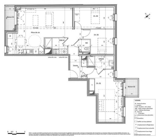 A louer APPARTEMENT T4 89 M2  NANTES