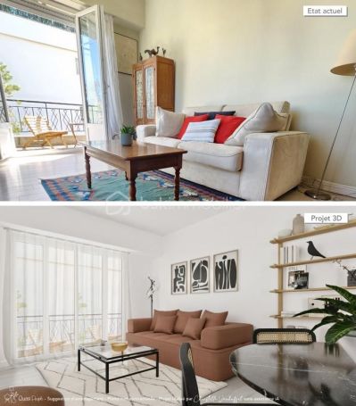 A louer APPARTEMENT T2 60 M2 BORD DE MER NICE