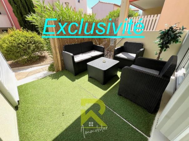 A vendre STUDIO  16 M2 TERRASSE BORD DE MER LE CAP D AGDE