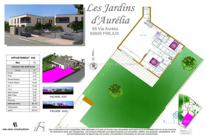 A louer APPARTEMENT T3 85 M2 TERRASSE BORD DE MER FREJUS