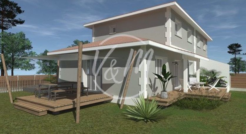 A vendre MAISON  CONTEMPORAINE BORD DE MER ARES