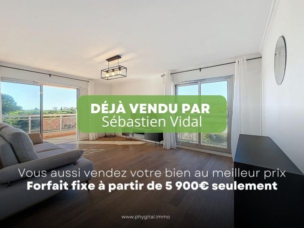 A louer APPARTEMENT DE PRESTIGE T3 67 M2 TERRASSE BORD DE MER ANTIBES