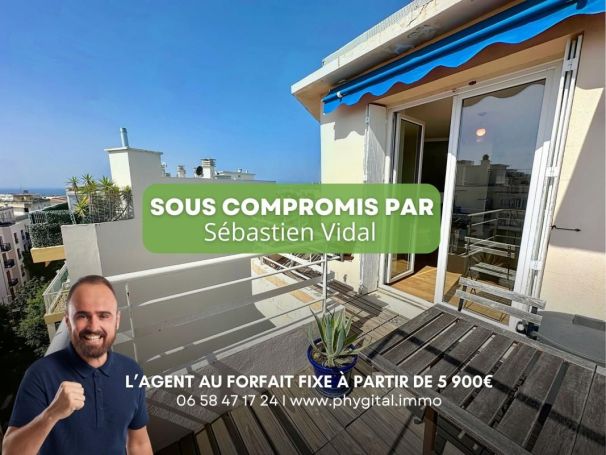A louer APPARTEMENT T2 52 M2 VUE MER ANTIBES