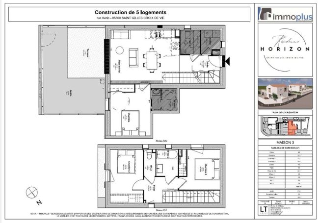 A vendre MAISON  4 PIECES 81 M2 BORD DE MER SAINT GILLES CROIX DE VIE