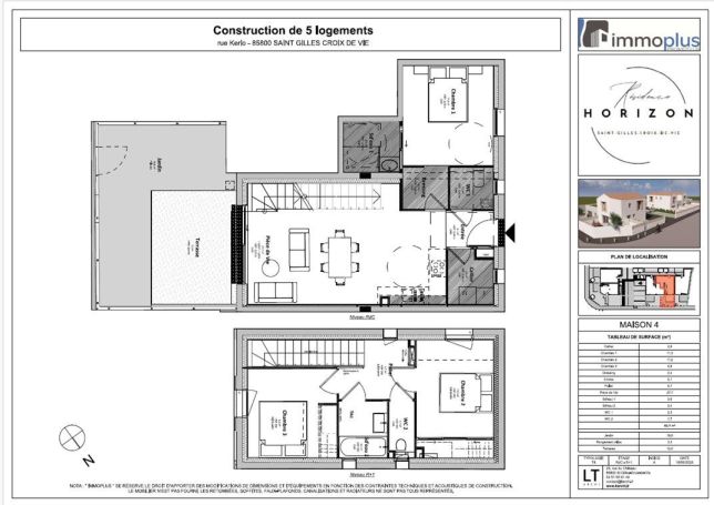 A vendre MAISON  4 PIECES 83 M2 BORD DE MER SAINT GILLES CROIX DE VIE