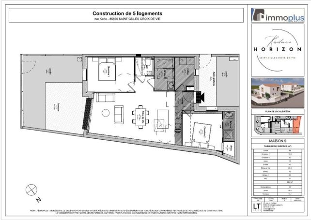 A vendre MAISON  3 PIECES 66 M2 BORD DE MER SAINT GILLES CROIX DE VIE