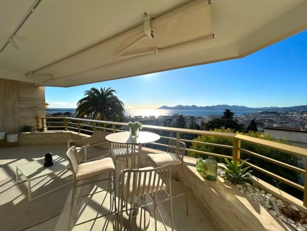 A louer APPARTEMENT DE PRESTIGE T4 100 M2 TERRASSE BORD DE MER CANNES