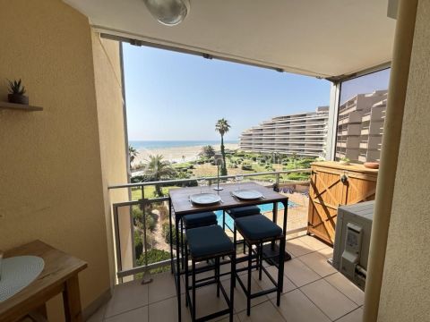 A louer STUDIO NEUF 35 M2 VUE MER CANET EN ROUSSILLON