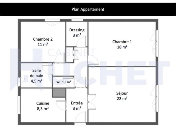 A louer APPARTEMENT NEUF T4 78 M2  CAEN